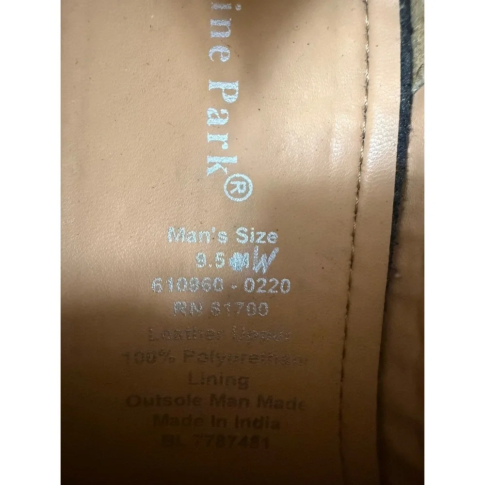 Irvine Park Men's Hurache Loafer‎ Leather Slip on Shoe Brown Sz 9.5 W NWOT